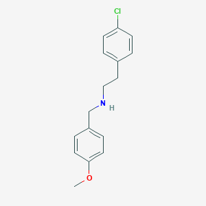 molecular formula C16H18ClNO B094152 2-(4-chlorophenyl)-N-(4-methoxybenzyl)ethanamine CAS No. 355382-88-6