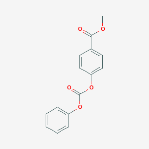 molecular formula C15H12O5 B094163 Methyl 4-[(phenoxycarbonyl)oxy]benzoate CAS No. 17175-12-1