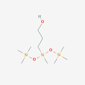 molecular formula C10H28O3Si3 B094165 3-(3-Hydroxypropyl)heptamethyltrisiloxane CAS No. 17962-67-3