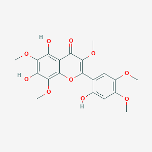 molecular formula C20H20O10 B009417 5,7,2'-Trihydroxy-3,6,8,4',5'-pentamethoxyflavone CAS No. 100363-94-8