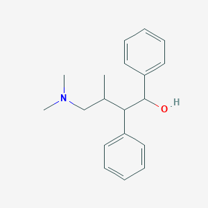 molecular formula C19H25NO B094179 ALPHA-[2-(DIMETHYLAMINO)-1-METHYLETHYL]-ALPHA-PHENYLPHENETHYL ALCOHOL CAS No. 126-04-5