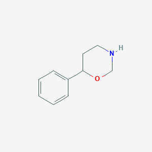molecular formula C10H13NO B009418 Tetrahydro-6-phenyl-2H-1,3-oxazine CAS No. 19798-93-7