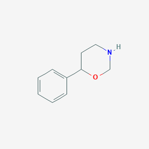 molecular formula C10H13NO B009418 2H-1,3-Oxazine, tetrahydro-6-phenyl- CAS No. 19798-93-7