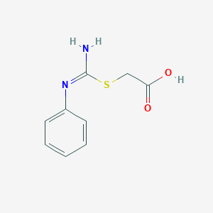2-(N'-phenylcarbamimidoyl)sulfanylacetic Acid