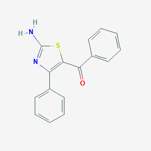 molecular formula C16H12N2OS B094225 (2-Amino-4-phenylthiazol-5-yl)(phenyl)methanone CAS No. 17279-56-0
