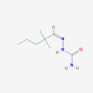 molecular formula C8H17N3O B094228 2,2-Dimethylvaleraldehyde semicarbazone CAS No. 16519-71-4