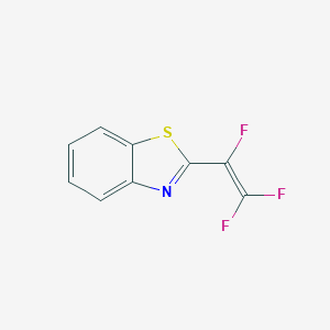 molecular formula C9H4F3NS B094229 Benzothiazole, 2-(trifluoroethenyl)-(9CI) CAS No. 18101-08-1