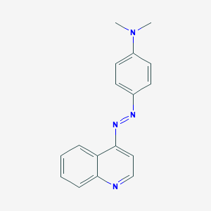 molecular formula C17H16N4 B094230 4-((p-(Dimethylamino)phenyl)azo)quinoline CAS No. 17025-30-8