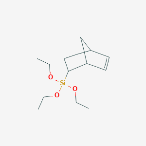 molecular formula C13H24O3Si B094233 Silane, bicyclo[2.2.1]hept-5-en-2-yltriethoxy- CAS No. 18401-43-9