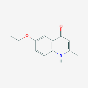 molecular formula C12H13NO2 B094252 6-Ethoxy-2-methylquinolin-4-ol CAS No. 15644-91-4