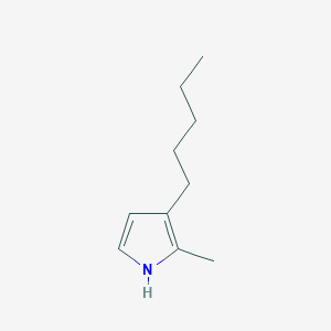 molecular formula C10H17N B094253 2-methyl-3-pentyl-1H-pyrrole CAS No. 18320-91-7
