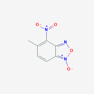 molecular formula C7H5N3O4 B094258 Benzofurazan, 5-methyl-4-nitro-, 1-oxide CAS No. 18378-12-6