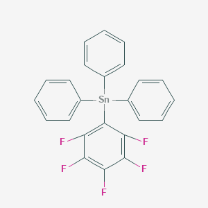 molecular formula C24H15F5Sn B094259 Stannane, (pentafluorophenyl)triphenyl- CAS No. 1058-08-8