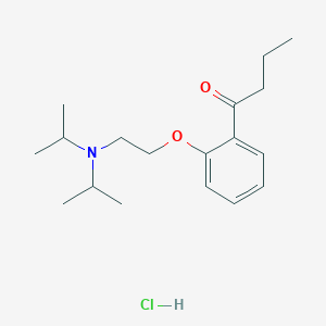 molecular formula C18H30ClNO2 B094276 Ketocaine hydrochloride CAS No. 1092-47-3