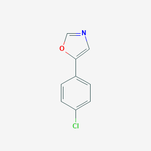 molecular formula C9H6ClNO B094280 5-(4-Chlorophenyl)-1,3-oxazole CAS No. 1008-94-2