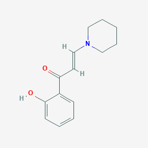 molecular formula C14H17NO2 B094284 2'-Hydroxy-beta-piperidinoacrylophenone CAS No. 1084-62-4
