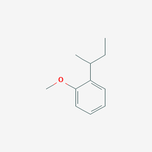 molecular formula C11H16O B094289 Benzene, 1-methoxy-2-(1-methylpropyl)- CAS No. 18272-71-4
