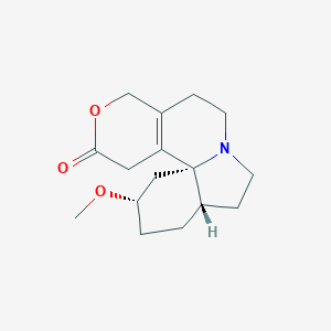 molecular formula C16H23NO3 B094298 16(15H)-Oxaerythrinan-15-one, 14,17-dihydro-3-methoxy-, (3beta)- CAS No. 115-36-6