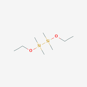 molecular formula C8H22O2Si2 B094300 1,2-Diethoxy-1,1,2,2-tetramethyldisilane CAS No. 18419-84-6