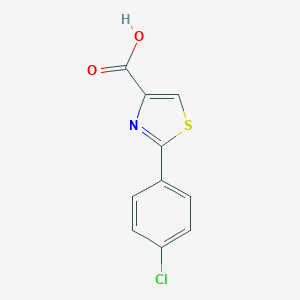 molecular formula C10H6ClNO2S B094304 2-(4-chlorophenyl)-1,3-thiazole-4-carboxylic Acid CAS No. 17228-98-7