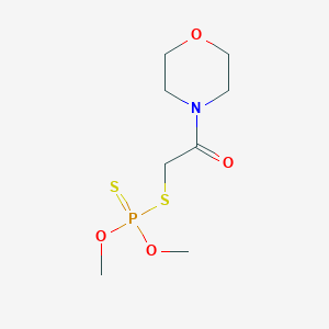 molecular formula C8H16NO4PS2 B094309 Morphothion CAS No. 144-41-2