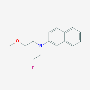 molecular formula C15H18FNO B094313 2-Naphthylamine, N-(2-fluoroethyl)-N-(2-methoxyethyl)- CAS No. 15314-55-3