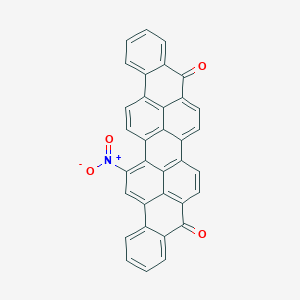 molecular formula C34H15NO4 B094316 Anthra[9,1,2-cde]benzo[rst]pentaphene-5,10-dione, 16-nitro- CAS No. 128-60-9