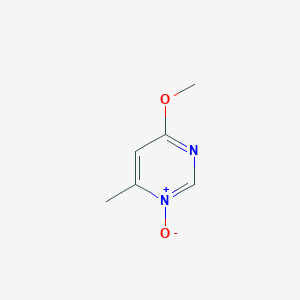 molecular formula C6H8N2O2 B094317 4-Methoxy-6-methyl-1-oxidopyrimidin-1-ium CAS No. 17759-08-9