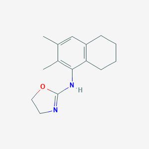 molecular formula C15H20N2O B009432 1-Naphthylamine, 5,6,7,8-tetrahydro-2,3-dimethyl-N-(2-oxazolinyl)- CAS No. 102280-58-0