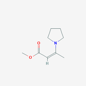 molecular formula C9H15NO2 B094335 Methyl-3-(N-pyrrolidinyl)crotonate CAS No. 15424-17-6