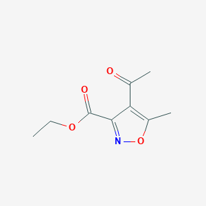 molecular formula C9H11NO4 B094350 4-乙酰基-5-甲基异恶唑-3-羧酸乙酯 CAS No. 15911-11-2