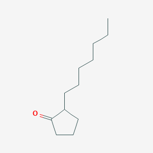 molecular formula C12H22O B094353 2-Heptylcyclopentanone CAS No. 137-03-1