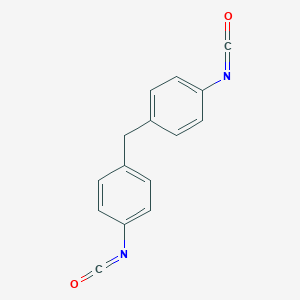 molecular formula C15H10N2O2<br>OCNC6H4CH2C6H4NCO<br>C15H10N2O2 B094356 4,4'-Diphenylmethane diisocyanate CAS No. 101-68-8