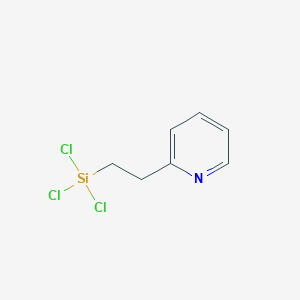 molecular formula C7H8Cl3NSi B094365 2-[2-(Trichlorosilyl)ethyl]pyridine CAS No. 17082-69-8