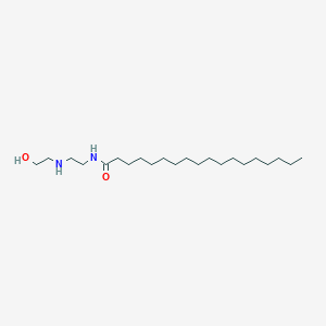 molecular formula C22H46N2O2 B094380 Octadecanamide, N-[2-[(2-hydroxyethyl)amino]ethyl]- CAS No. 141-21-9