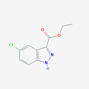 molecular formula C10H9ClN2O2 B094381 Ethyl 5-chloro-1H-indazole-3-carboxylate CAS No. 1081-05-6