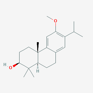 molecular formula C21H32O2 B094386 (2S,4As,10aR)-6-methoxy-1,1,4a-trimethyl-7-propan-2-yl-2,3,4,9,10,10a-hexahydrophenanthren-2-ol CAS No. 18326-13-1