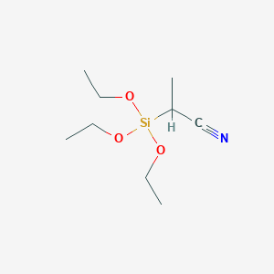 molecular formula C9H19NO3Si B094390 2-Triethoxysilylpropanenitrile CAS No. 17932-62-6