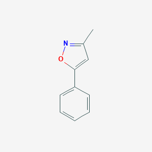 molecular formula C10H9NO B094393 3-Methyl-5-phenylisoxazole CAS No. 1008-75-9