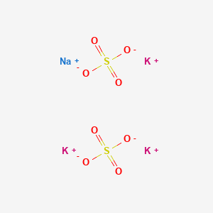 molecular formula K3NaO8S2 B094396 Tripotassium sodium disulphate CAS No. 16349-83-0