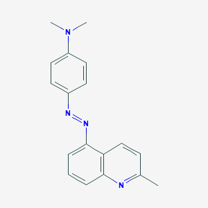 molecular formula C18H18N4 B094404 5-((p-(Dimethylamino)phenyl)azo)quinaldine CAS No. 17416-18-1