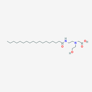 molecular formula C24H48N2O4 B094412 Glycine, N-(2-hydroxyethyl)-N-[2-[(1-oxooctadecyl)amino]ethyl]- CAS No. 139-92-4