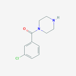 molecular formula C11H13ClN2O B009442 (3-Chlorophenyl)(piperazin-1-yl)methanone CAS No. 100939-90-0
