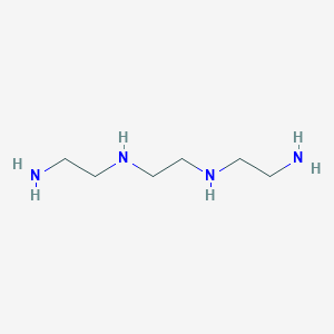 molecular formula C6H18N4<br>(NH2CH2CH2NHCH2)2<br>C6H18N4 B094423 Triethylenetetramine CAS No. 112-24-3