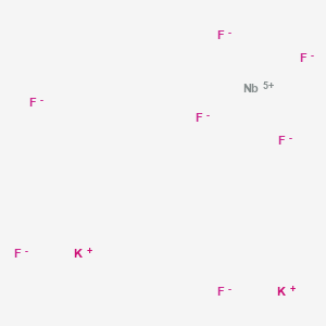 molecular formula F7K2Nb B094432 Niobate(2-), heptafluoro-, dipotassium CAS No. 16924-03-1