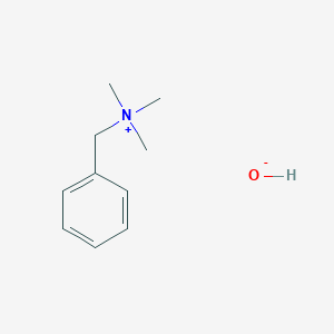 molecular formula C10H17NO B094449 Benzyltrimethylammonium hydroxide CAS No. 100-85-6