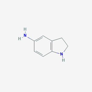 molecular formula C8H10N2 B094476 Indolin-5-amine CAS No. 15918-80-6