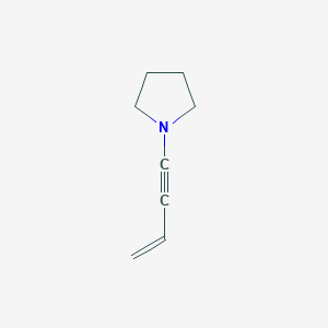 molecular formula C8H11N B094481 Pyrrolidine, 1-(1-buten-3-ynyl)- CAS No. 19352-85-3
