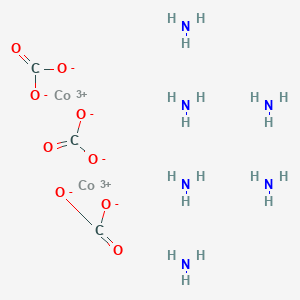 molecular formula C3H18Co2N6O9 B094490 Hexamminecobalt(III) tricarbonatocobaltate(III) CAS No. 15279-18-2