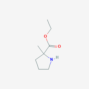 molecular formula C8H15NO2 B094494 Ethyl 2-methylpyrrolidine-2-carboxylate CAS No. 16277-07-9